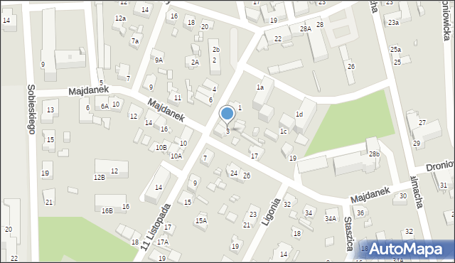 Lubliniec, 11 Listopada, 3, mapa Lubliniec