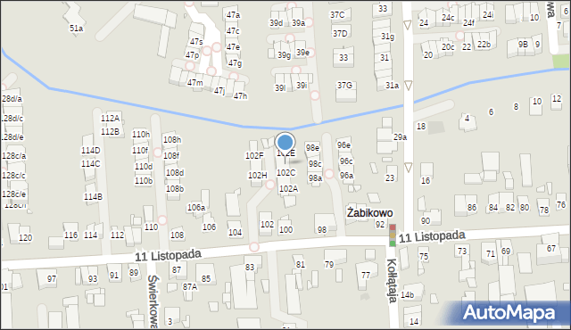 Luboń, 11 Listopada, 102D, mapa Luboń
