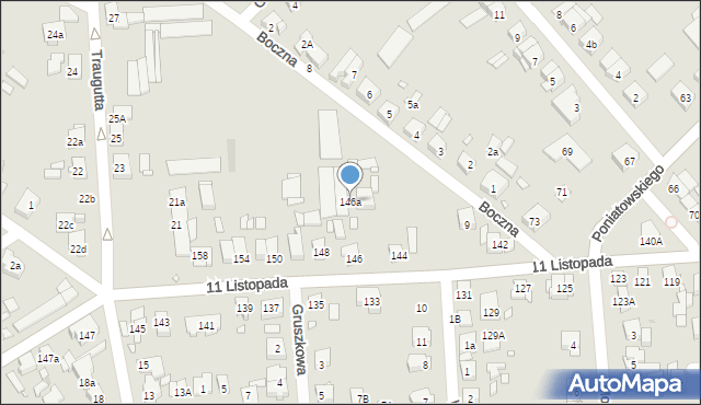 Luboń, 11 Listopada, 146a, mapa Luboń