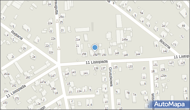 Luboń, 11 Listopada, 154, mapa Luboń
