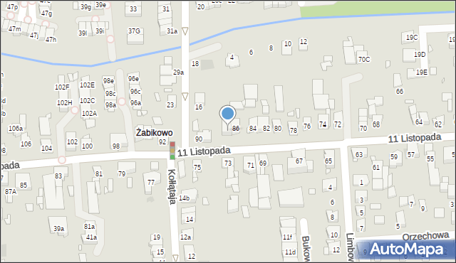 Luboń, 11 Listopada, 88, mapa Luboń