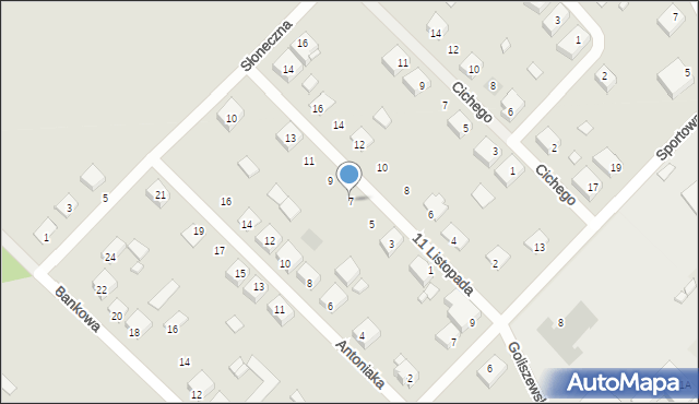 Maciejowice, 11 Listopada, 7, mapa Maciejowice