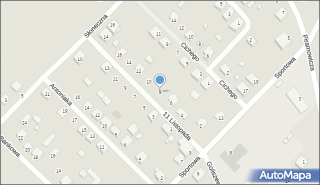 Maciejowice, 11 Listopada, 8, mapa Maciejowice