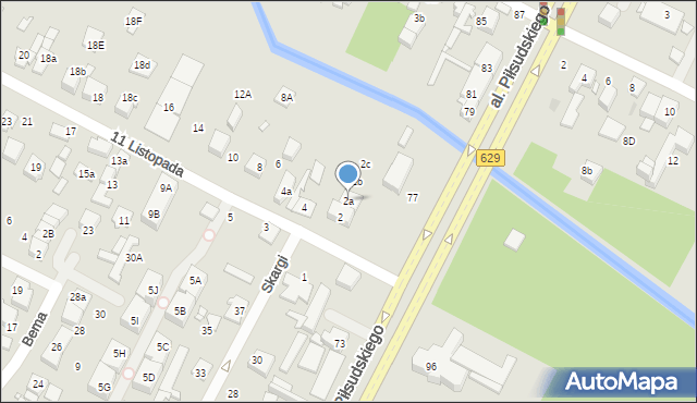 Marki, 11 Listopada, 2a, mapa Marki