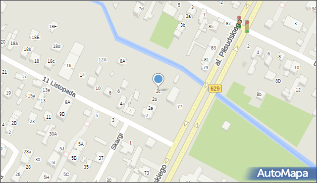 Marki, 11 Listopada, 2c, mapa Marki