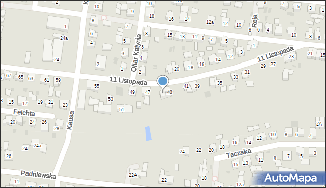 Mogilno, 11 Listopada, 45, mapa Mogilno