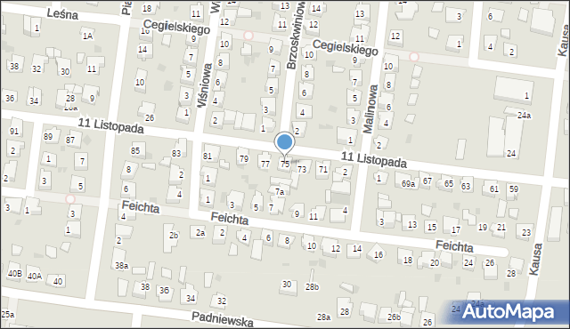 Mogilno, 11 Listopada, 75, mapa Mogilno