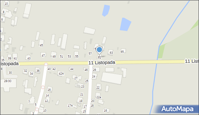 Mordy, 11 Listopada, 61, mapa Mordy