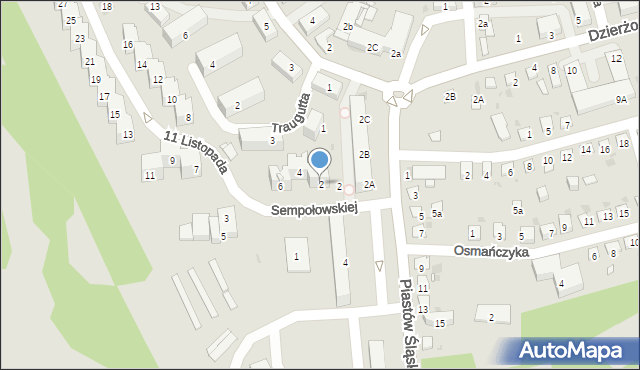 Mysłowice, 11 Listopada, 2, mapa Mysłowice