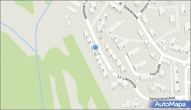 Mysłowice, 11 Listopada, 21, mapa Mysłowice