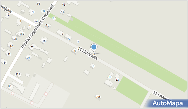 Nasielsk, 11 Listopada, 9, mapa Nasielsk