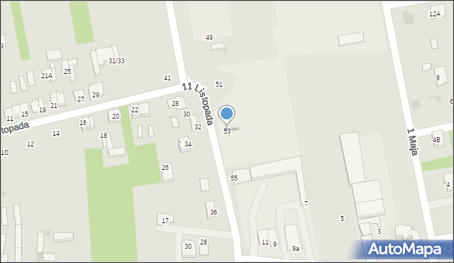 Nowe Miasto nad Pilicą, 11 Listopada, 53, mapa Nowe Miasto nad Pilicą