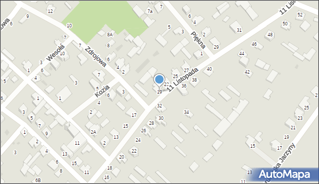 Nowogród, 11 Listopada, 19, mapa Nowogród