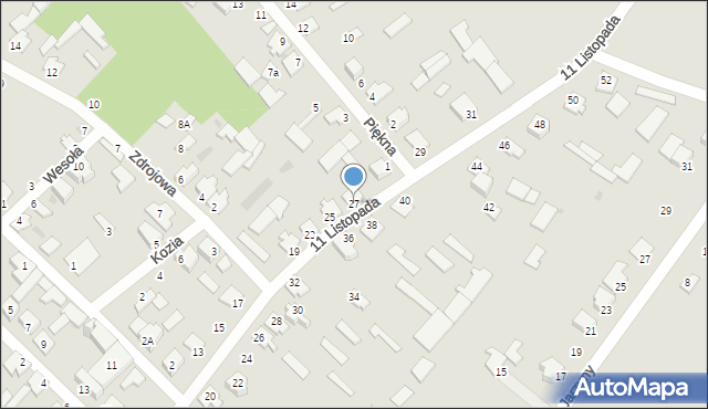 Nowogród, 11 Listopada, 27, mapa Nowogród