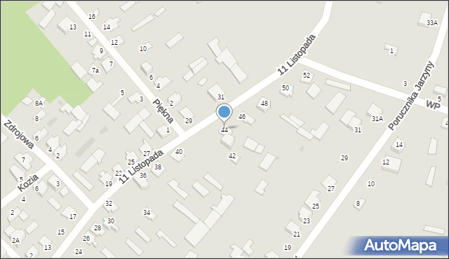 Nowogród, 11 Listopada, 44, mapa Nowogród