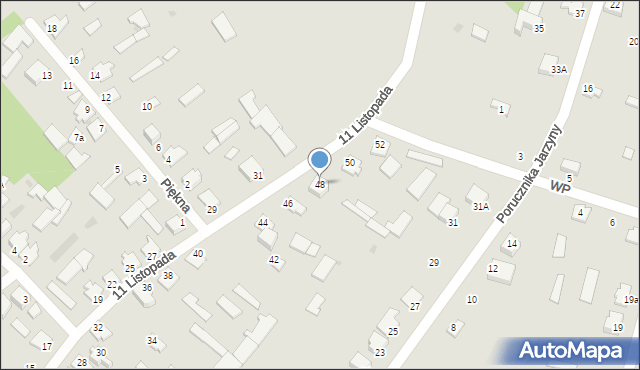 Nowogród, 11 Listopada, 48, mapa Nowogród