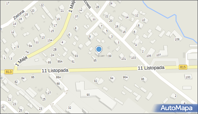 Parczew, 11 Listopada, 97, mapa Parczew