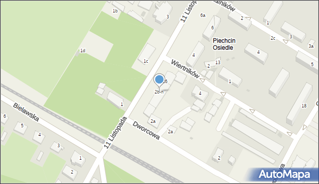 Piechcin, 11 Listopada, 2b-n, mapa Piechcin