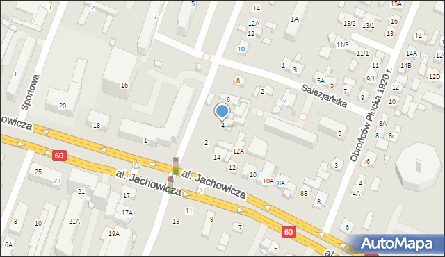 Płock, 11 Listopada, 4, mapa Płock