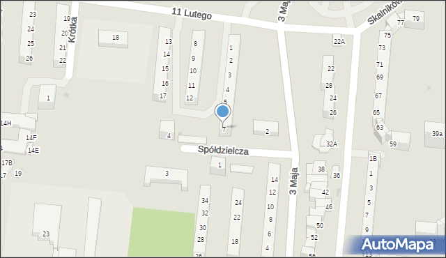 Polkowice, 11 Lutego, 7, mapa Polkowice