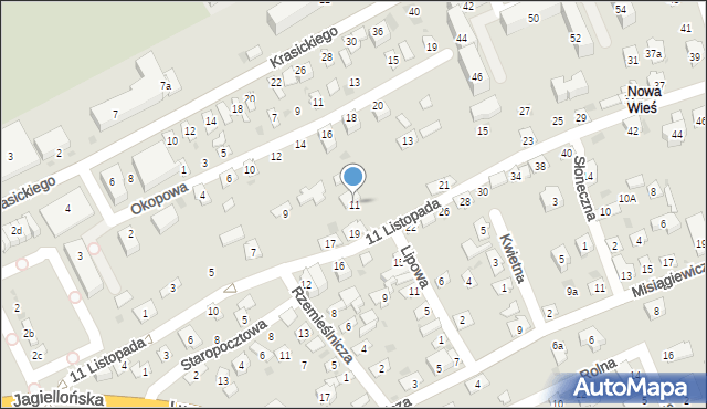 Przeworsk, 11 Listopada, 11, mapa Przeworsk
