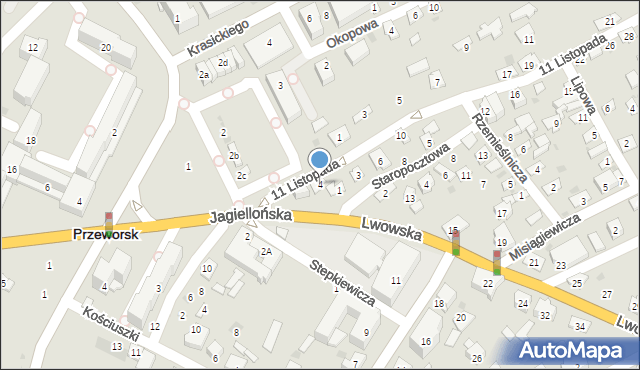 Przeworsk, 11 Listopada, 4, mapa Przeworsk