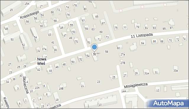 Przeworsk, 11 Listopada, 56, mapa Przeworsk