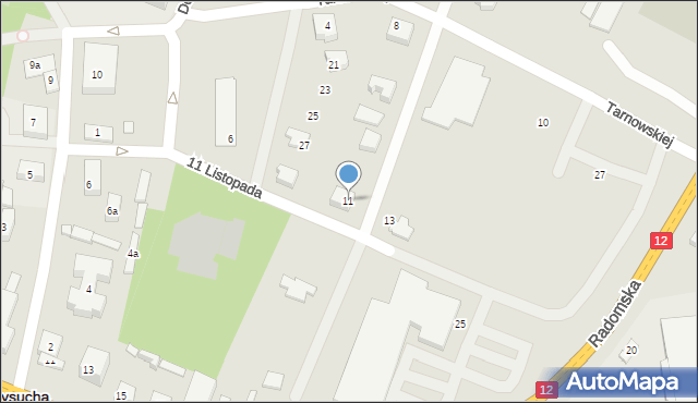Przysucha, 11 Listopada, 11, mapa Przysucha