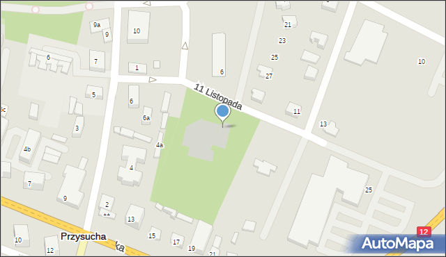 Przysucha, 11 Listopada, 1a, mapa Przysucha