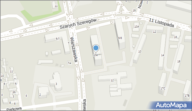 Radom, 11 Listopada, 2/4, mapa Radomia