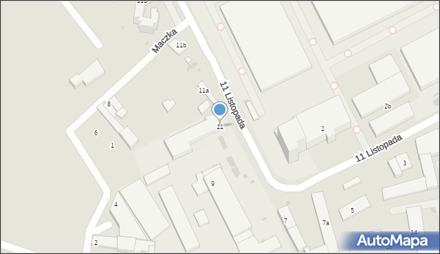 Radomsko, 11 Listopada, 11, mapa Radomsko