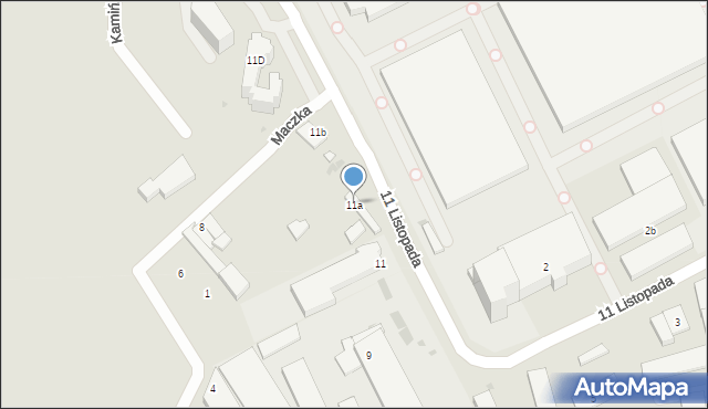 Radomsko, 11 Listopada, 11a, mapa Radomsko