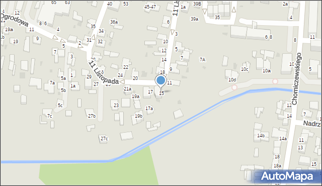 Radzyń Podlaski, 11 Listopada, 15, mapa Radzyń Podlaski