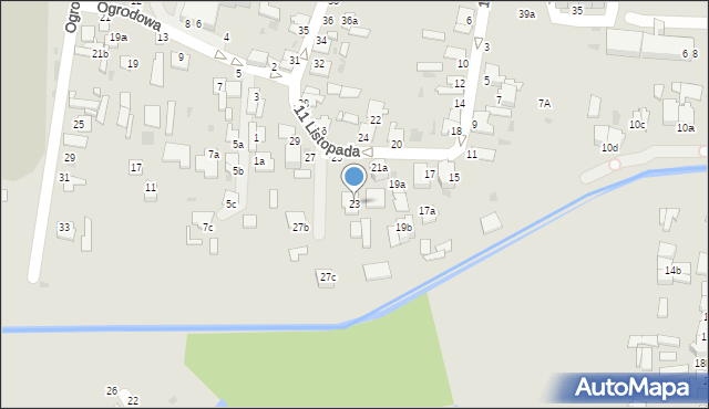 Radzyń Podlaski, 11 Listopada, 23, mapa Radzyń Podlaski