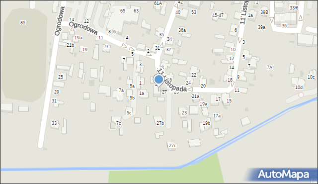 Radzyń Podlaski, 11 Listopada, 27a, mapa Radzyń Podlaski