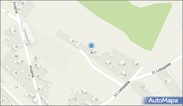 Rogoźnik, 11 Listopada, 39, mapa Rogoźnik