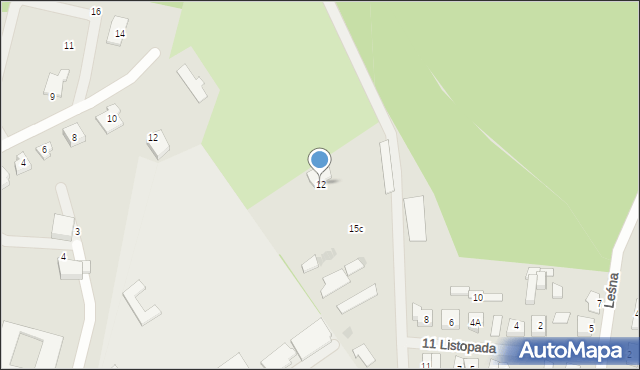Ruciane-Nida, 11 Listopada, 12, mapa Ruciane-Nida