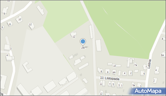 Ruciane-Nida, 11 Listopada, 15c, mapa Ruciane-Nida