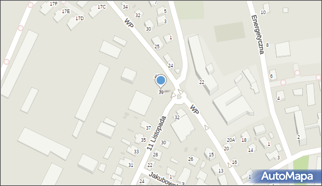 Sandomierz, 11 Listopada, 39, mapa Sandomierza
