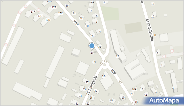 Sandomierz, 11 Listopada, 41, mapa Sandomierza