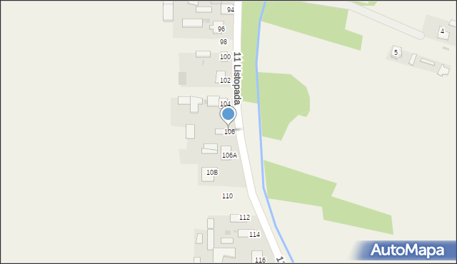 Sieciechów, 11 Listopada, 106, mapa Sieciechów