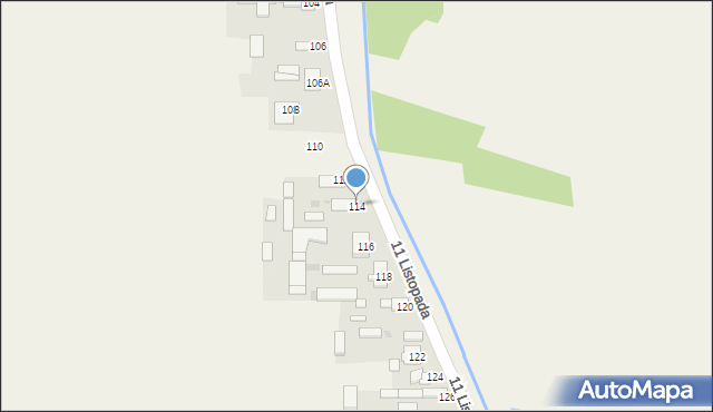 Sieciechów, 11 Listopada, 114, mapa Sieciechów