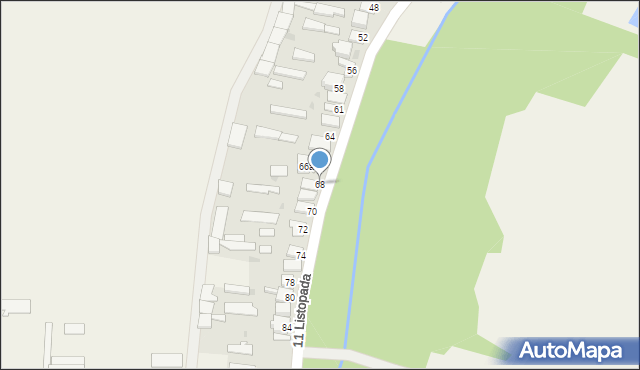 Sieciechów, 11 Listopada, 68, mapa Sieciechów