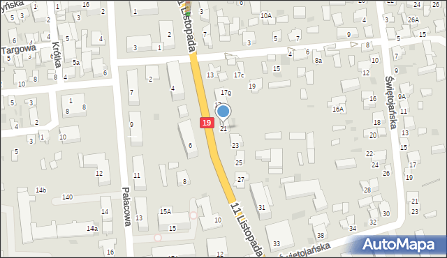 Siemiatycze, 11 Listopada, 21, mapa Siemiatycze