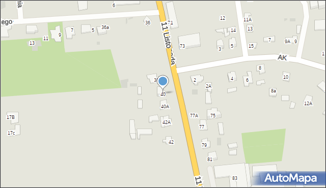 Siemiatycze, 11 Listopada, 40, mapa Siemiatycze