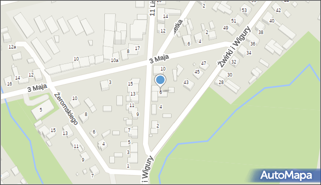 Siewierz, 11 Listopada, 6, mapa Siewierz