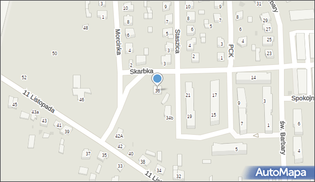 Sompolno, 11 Listopada, 36, mapa Sompolno