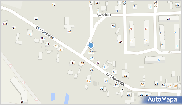 Sompolno, 11 Listopada, 42A, mapa Sompolno