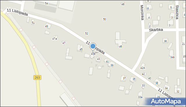 Sompolno, 11 Listopada, 43a, mapa Sompolno