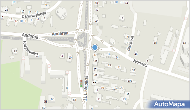 Sosnowiec, 11 Listopada, 37, mapa Sosnowca